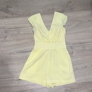 Bebe yellow romper 💛
